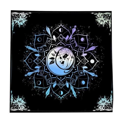 Tarot Tablecloth | Alter Cloth - Tarot Tablecloth, Tarot Tablecloth, Cloth Cushion, Mandala, Butterfly, Flower, Velvet Cloth, Divination Tablecloth, 5