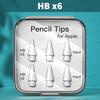 For Apple Pencil Tip Double Layer Soft Hard Pen Nib For Apple Pencil Pro/ 1st 2nd Generation USB C 2B HB iPad Pencil Accessories