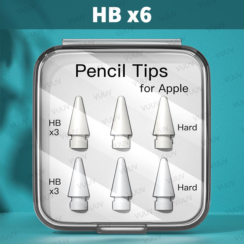 For Apple Pencil Tip Double Layer Soft Hard Pen Nib For Apple Pencil Pro/ 1st 2nd Generation USB C 2B HB iPad Pencil Accessories