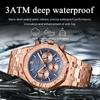 POEDAGAR Luxury Men's Watches Stainless Steel Date Chronograph Male Watch Waterproof Luminous Military Quartz Wristwatch