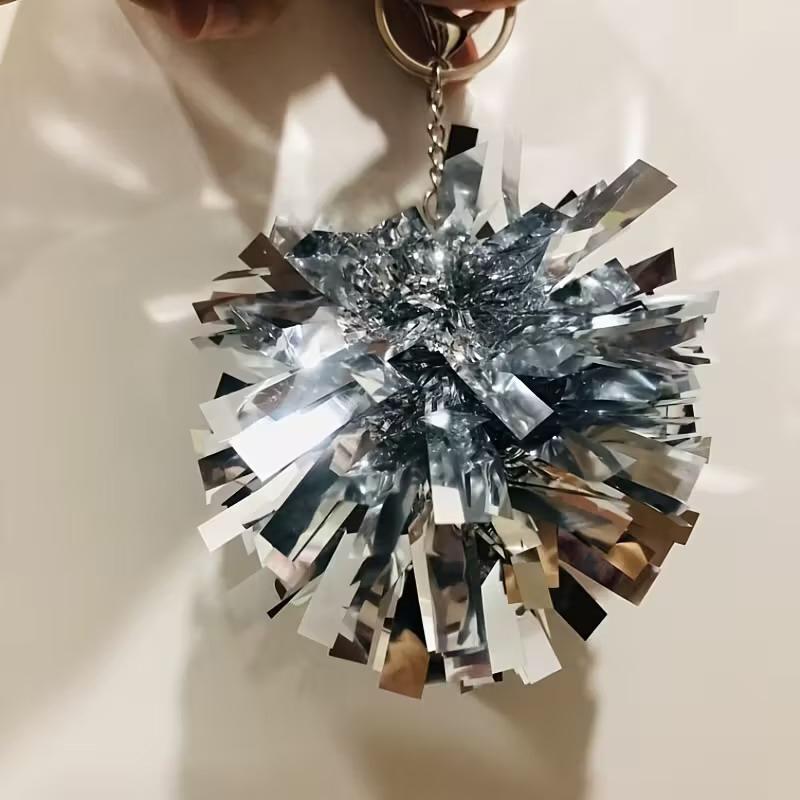 Kolorowe breloczki pomponowe cheerleaderskie Cheerleading Breloczek Zawieszka Folia Torba Wisiorek Uroczystość Upominki Akcesoria do tańca