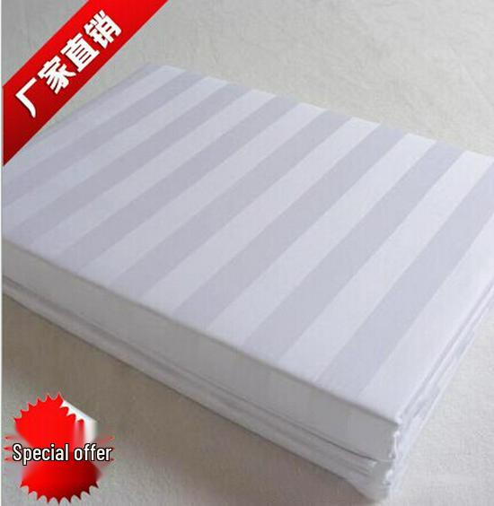 Juego de cama de 4 piezas Spot Hotel Sateen Stripe 100% Algodón: Funda Nórdica, Sábana Bajera, Funda de Almohada - Ropa de Cama de Lujo con Calidad de Hotel