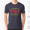 Twa Trans World T Shirt Big Size 100 Cotton Twa Flight Jetliner Pilot Retro Vintage 70s 80s 60 Mid Century Cool Old School