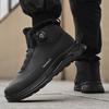 Mens Snow Boots Waterproof Hunting Boots Hiking Shoes for Mountain Trekking Fleece Lining for Warmth Shoes Thick Soled Men Shoes