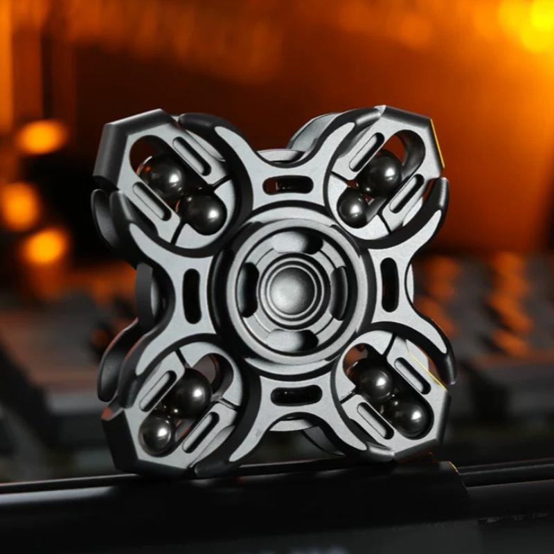 Metal Mecha Hand Fidget Spinner Luminous Rotating Spinning Top Tip EDC Stress Relief Pocket Toy Adults Men Easing Anti Anxiety