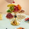 Dried Fruit Plate, Flower Snack Dessert Rotating Serving Tray for Restaurant, Hotel
