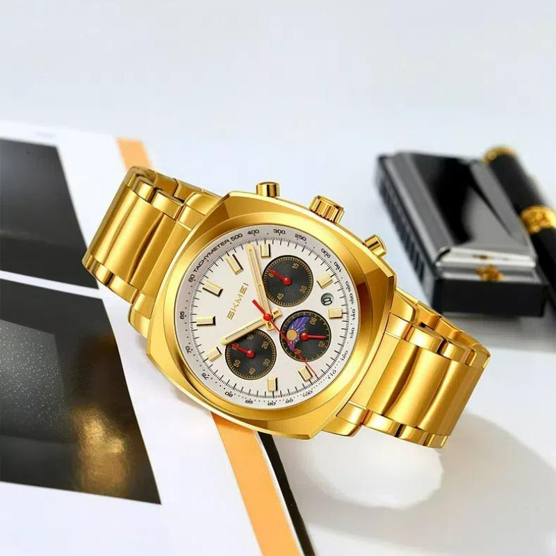 SKMEI Multifunctional Casual and Fashion Quartz Watch for Men Waterproof Chronograph Wrist Watch Male Watches