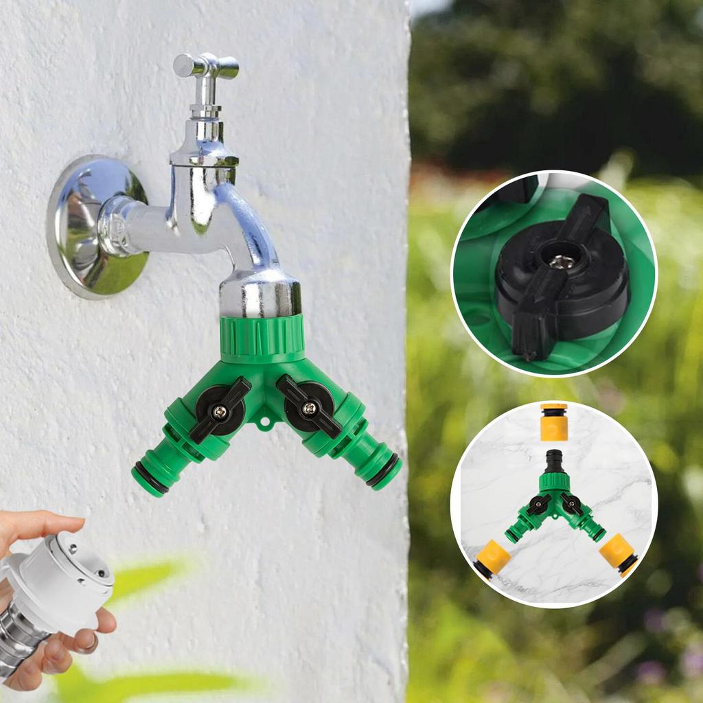 Gartenschlauchverteiler Y-förmiger Schlauchverbinder Wasserhahnadapter Zum Befüllen von Pools Deckreinigung Gartenbewässerung Hofpflege