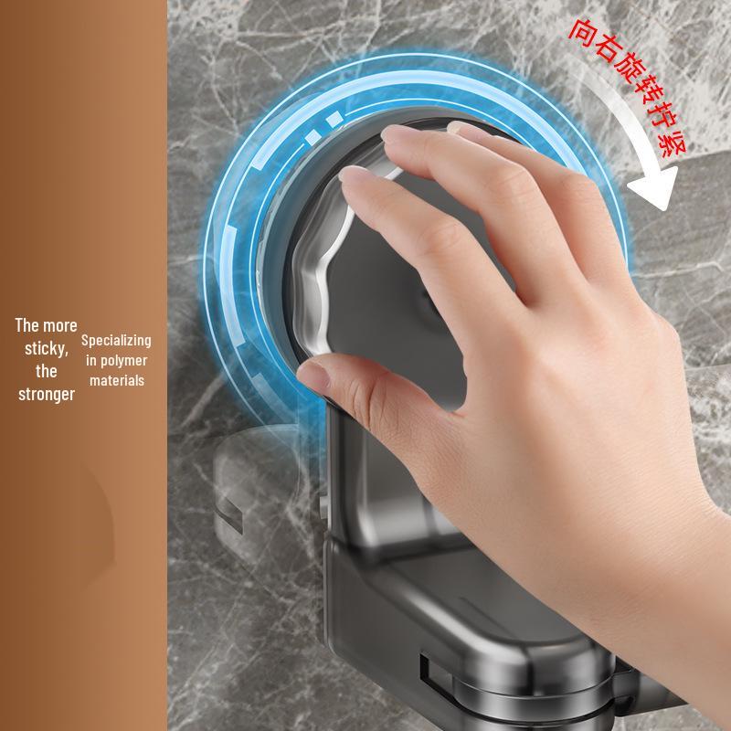 Rotatable Suction Cup Towel and Shoe Rack - No-Drill, Bathroom Storage Solution