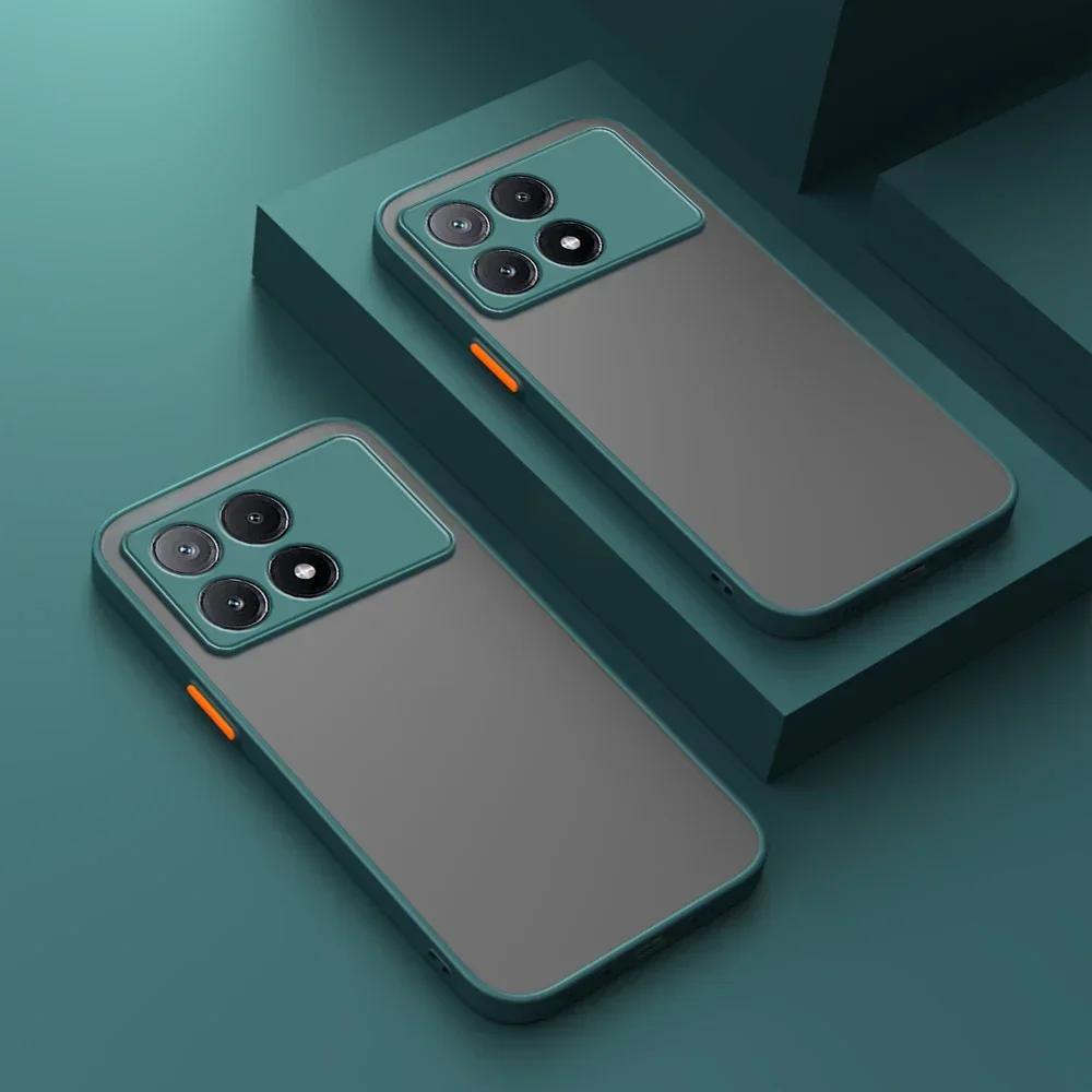 Shockproof Armor Matte Case For Pocophone Poco X7 F6 Pro M6 Plus X6 X5 F5 M3 C71 4G 5G Phone Soft Bumper Hard Cover