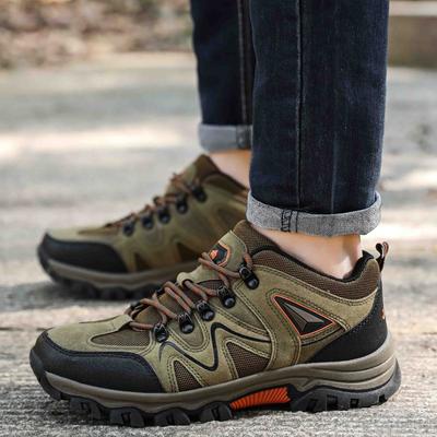 Outdoor Four-season Hiking Shoes, Waterproof and Non-slip Low-top Shoes for Hiking, Men's Travel Shoes