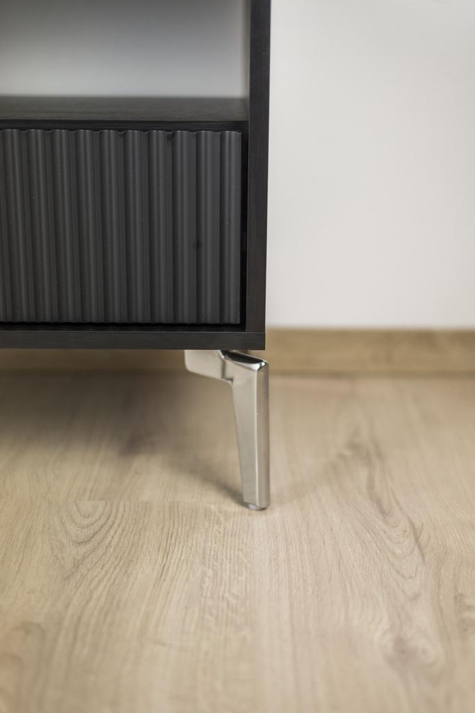 Loft furniture leg silver chrome height 15 cm