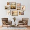 French Country Landscape Posters Vintage Farmhouse Art Print Colorful Canvas Painting Aesthetic Wall Pictures Living Room Decor