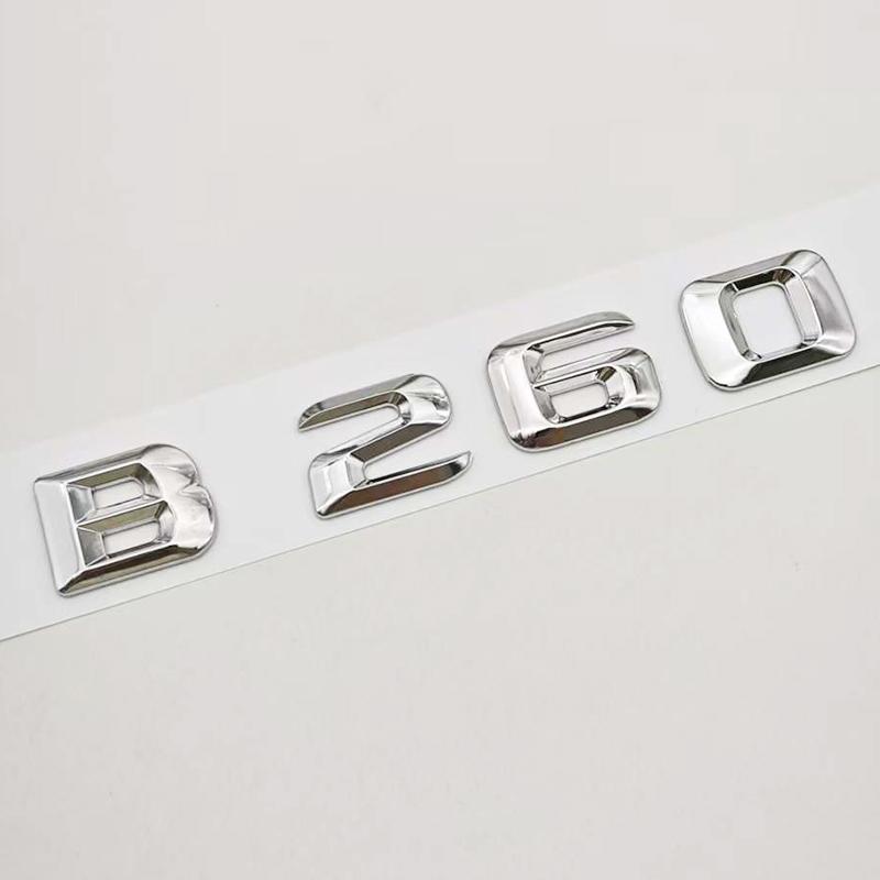 3D ABS Car Sticker Logo B180 B200 B260 Rear Trunk Letters Badge Emblem For Mercedes Benz B Class B200 B220 B260 Auto Accessories
