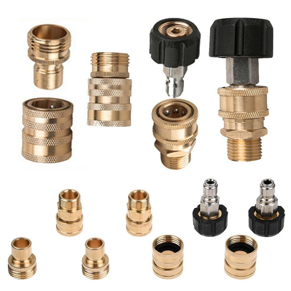 8PCS Pressure Washer Adapter Set Quick Connect Fitting For Power Washer Hose