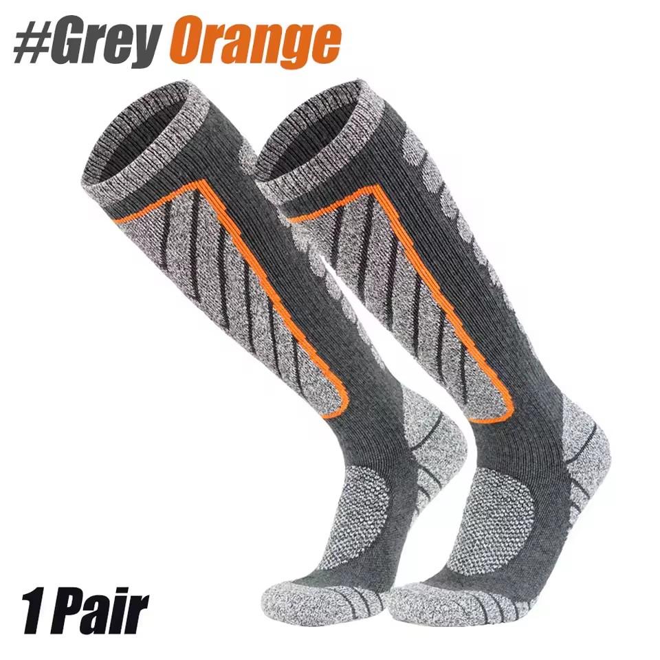 1Pair Ski Socks Wool Thermal Knee High Winter Snowboard Sport Socks Men Women, Hunting