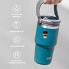 Tyeso 1200ML Vacuum Flasks Stainless Steel Coffee Cup Cold Hot Double-layer Insulated Big Capacity Cold Water Cup with Coffee Sticker