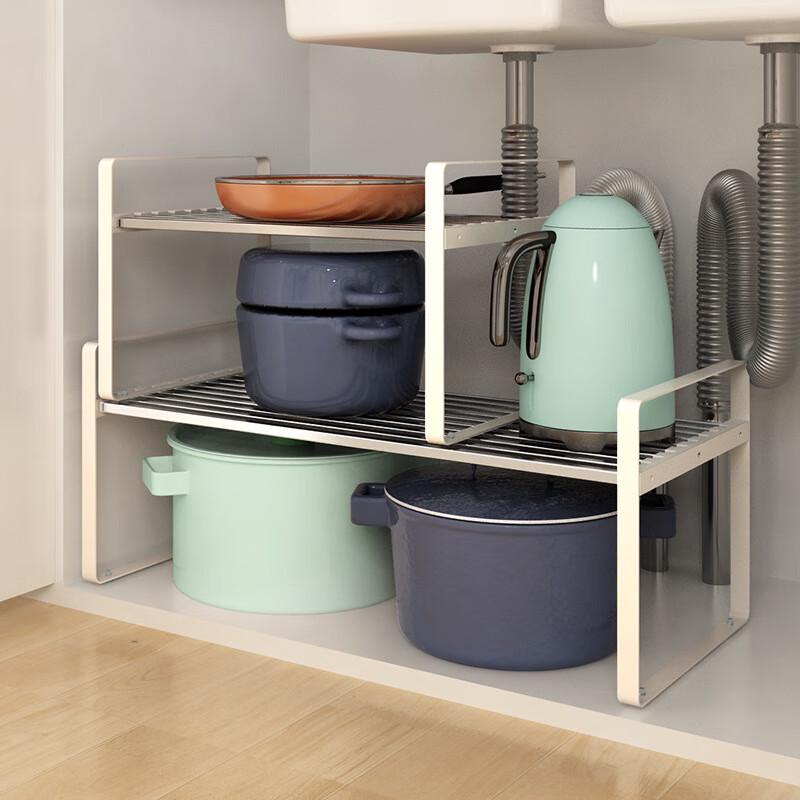 2-Tier Pull-Out Kitchen Cabinet Organizer