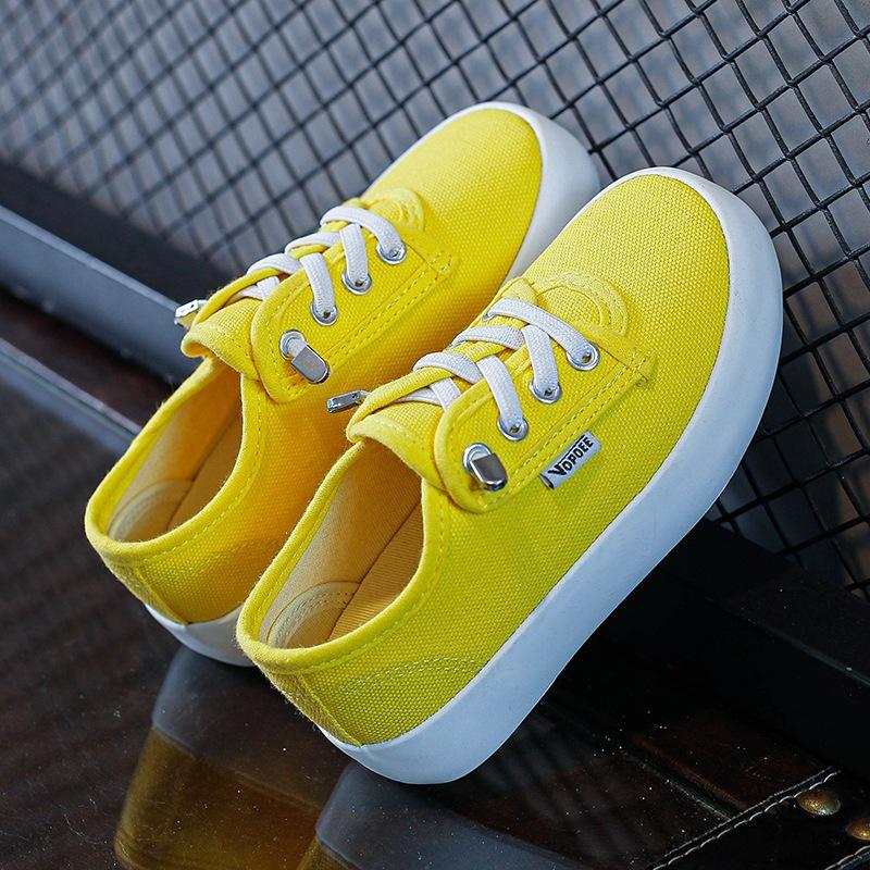 

Детская обувь для мальчиков, низкая обувь 2024 года, обувь для девочек из ткани, парусиновая обувь, модная обувь на плоской подошве, обувь для студентов, нескользящая, горячая, симпатичная 25 жёлтый