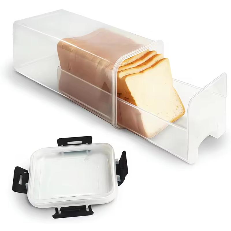 Bread Loaf Container Clear Airtight Bread Box With Lid Sandwich Bread Holder For Homemade Bread Tall Bread Saver For Kitchen