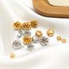 10 Stück Edelstahl Gold Perlen Rose Blume Anhänger für DIY Schmuck Mädchen Frauen Anhänger Halskette Armband Fußkettchen Ohrringe Herstellung