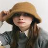 Angora Wool Bucket Hat H016 CAMEL