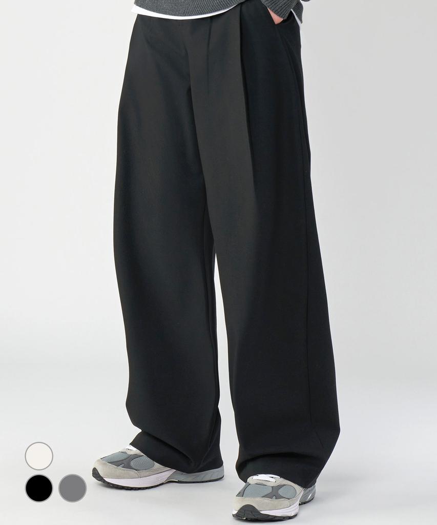Untact Studio Double Pleated Wide Slacks 3 Colors