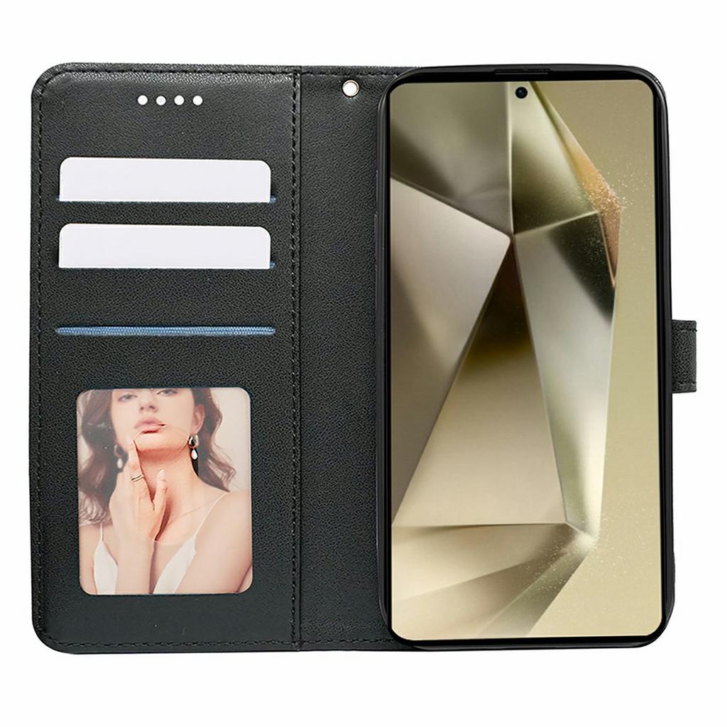 For Samsung Galaxy S25 Ultra Case Anti Scratch Splicing Imprinted Rhombus Leather Phone Cover