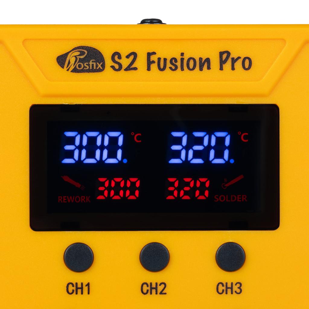 Rosfix S2 Fusion Pro – Station de Soudage 2en1 | Air Chaud 700W | Fer à Souder 60W | Sécurité ESD | 3 Programmes | Calibration