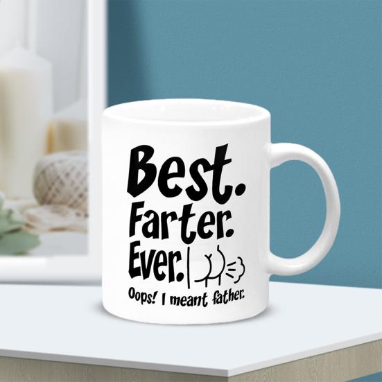 Ceramic Mug 11 Oz Double-Sided Print Microwave Safe Hidden Message Funny Coffee Cup for Home Office Use