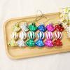 6Pcs/Box Christmas Hanging Candy Ornament with Lanyard Unbreakable Reusable Electroplating Holiday Decoration Xmas Tree Small Sweet Pendant