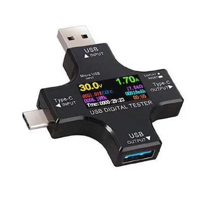 USB C Voltages Meter with Innovative Double Direction Current Measurement Digital USB Tester USB Charger Indicator Devce