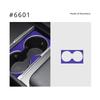 Water Cup Frame Cover for Tesla Model 3 Highland 2024 2025 Alcantara Suede Center Control Drinks Cup Patch Sticker Accessories