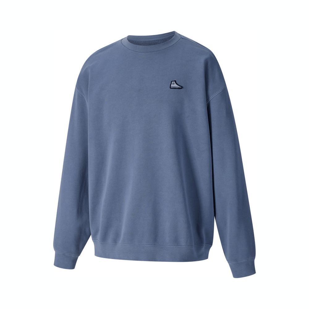 

New Converse Chuck Taylor SEASONAL Sweatshirt Unisex Blue 10025538-A07 XXL