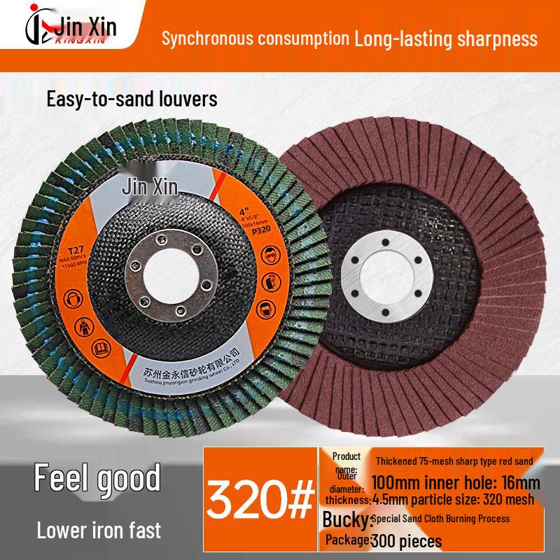 Jinxin Flap Disc for Angle Grinder - Polishing and Sanding Wheel for Stainless Steel