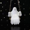 Sculpture Car Decor Pendant Resin Ghost Ornaments Cute Ghost Swing Pendant  Rearview Mirrors