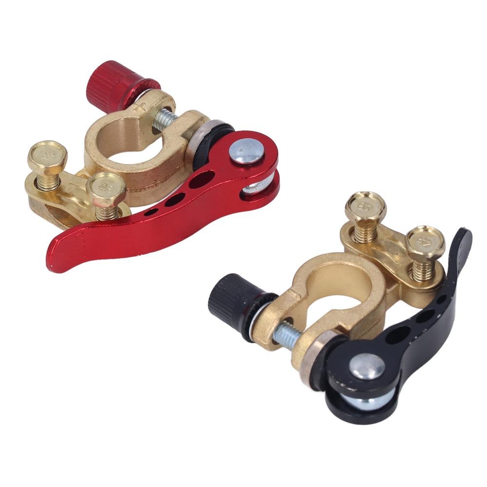 2pcs Disconnect Function Battery Terminal Clamp Connectors Quick Disconnect Clamps Automobile Use