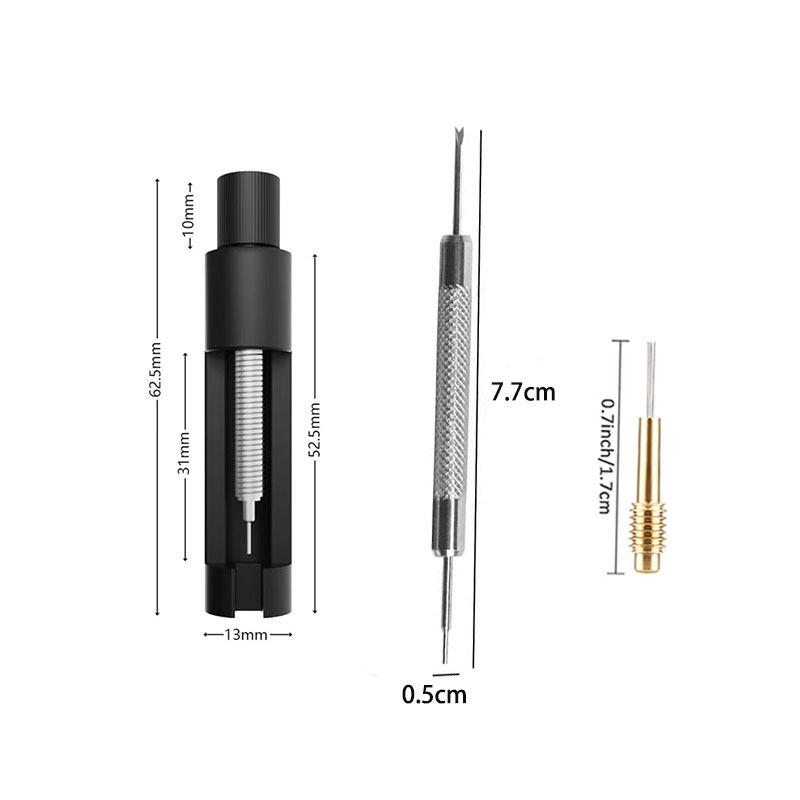 9-Piece Watch Strap Remover & Adjuster Set for Steel Bands