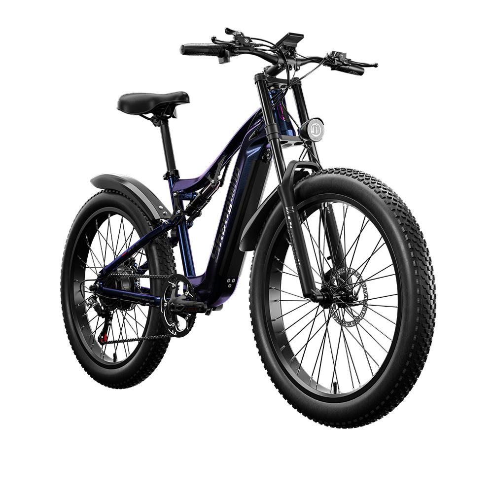 Shengmilo MX03 Electric Bike 26 Inch E-Mountain Bike E-Bike 840WH SAMSUNG Battery Electric Cycling with Fat Tire,BAFANG Motor 500W