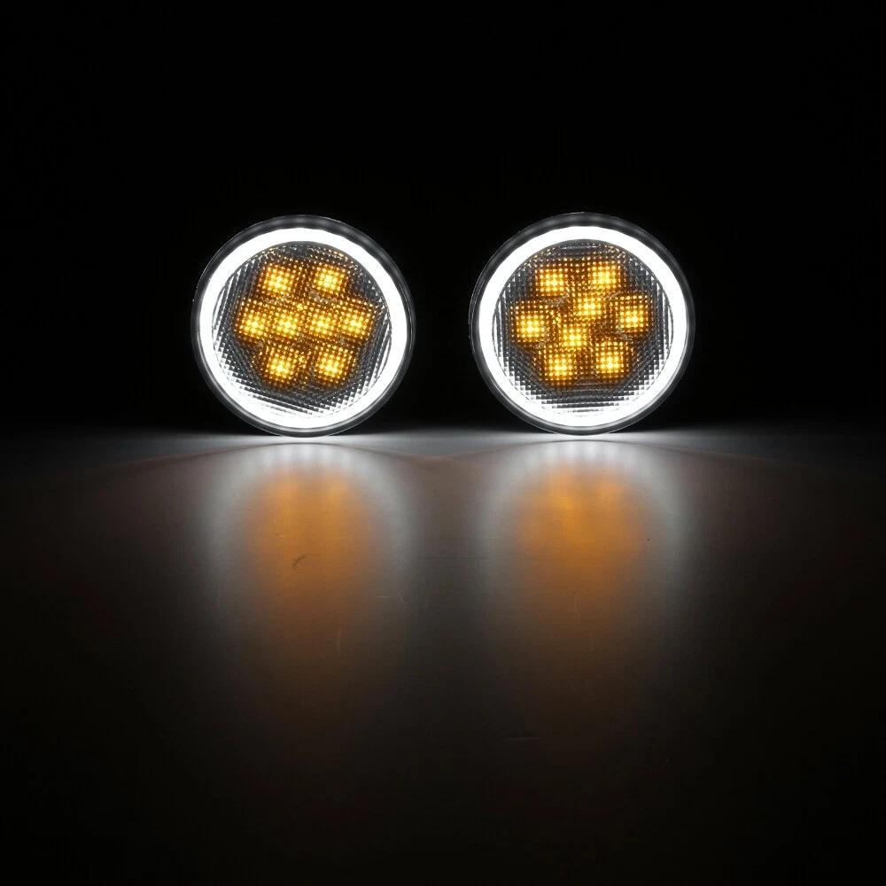 Jeep Wrangler Yellow Grille Daytime Running Light Strip