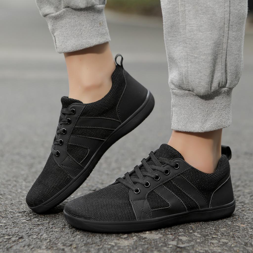 Wide head shoes non-slip soft sole large size mesh sports shoes breathable casual shoes wide feet fat widened barefoot shoes