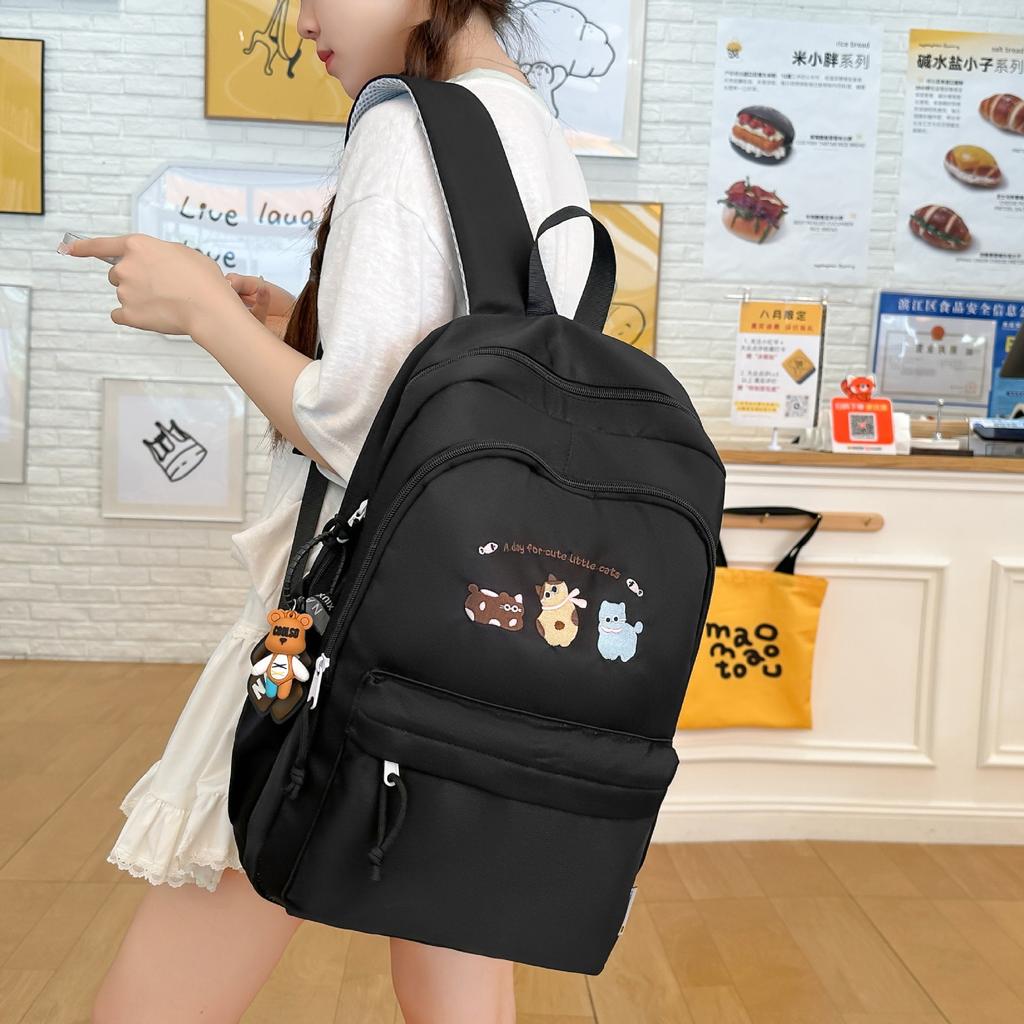 Schoolbag Japanese Ins Schoolbag Female Primary School Students Junior High School Students College Students Simple Small Fresh Backpack High Value