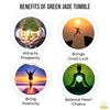 Original Green Jade Tumble - Natural Green Stone Healing Crystal Tumble for Prosperity, Positivity, Money, Wealth, Good Luck, Improves Blood Circ