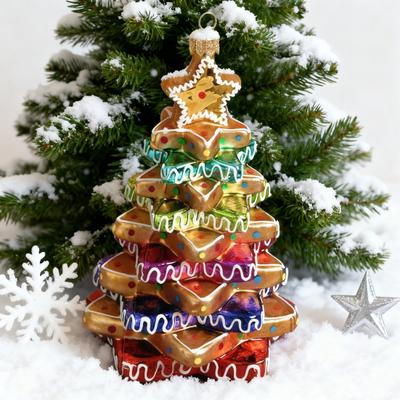 Lebkuchenhaus Weihnachtsdekoration Harz Lebkuchen Weihnachtsbaum Hängeornamente für Baum