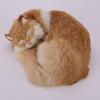 Qingyun LEE Realistic Lying Cat Plush Lifelike Cat Room Anniversary Size 6 Toy, Figurine, Decor, Birthday, Gift,
