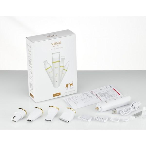 Veras Pet Multicare 4 in 1 IPX7 Waterproof Hair Clipper VP-1004, Korean pet shampoo