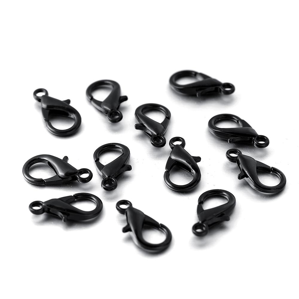 100 Stück/Los Hummerverschlüsse für Armbänder Halsketten DIY Haken Kettenverschluss Zubehör für Schmuckherstellung Zubehörteile Großhandel