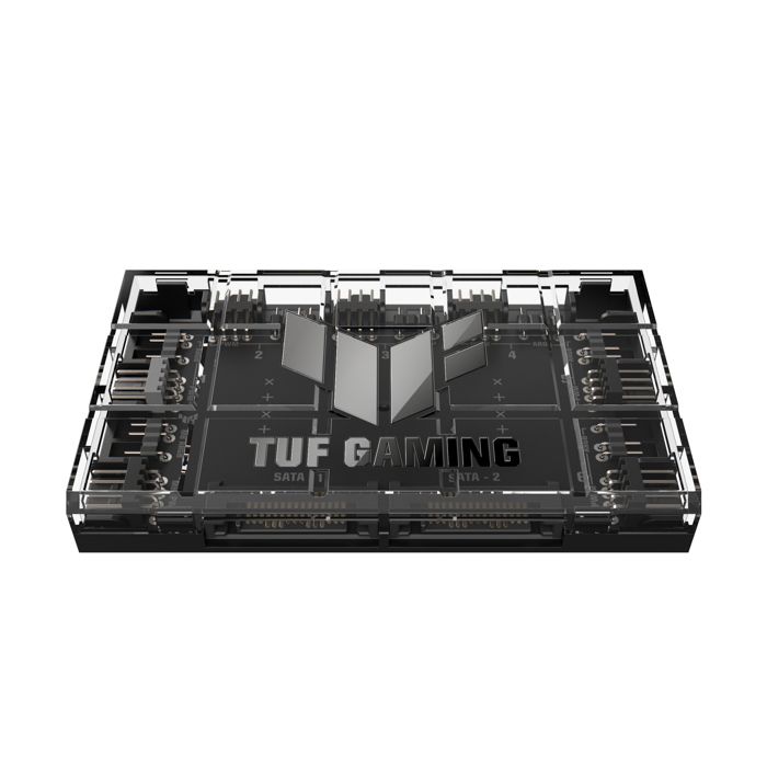 Hub De Ventilateur - ASUS - TUF Gaming - 6 Ports PWM - Contrôle ARGB - 2 Ports SATA