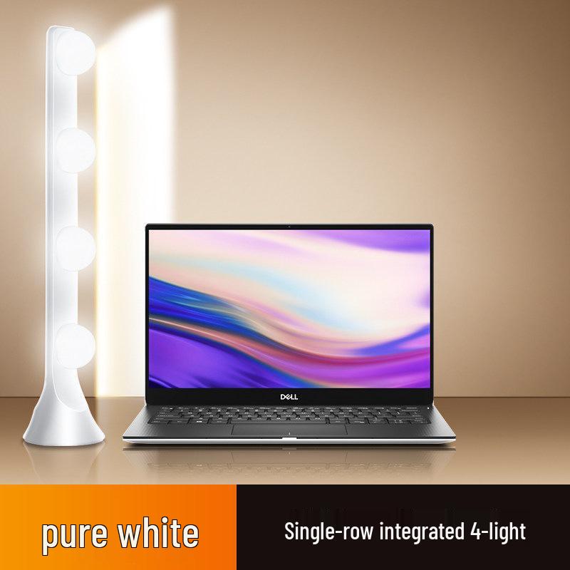 Streamer Desktop Fill Light: Double Row LED for Professional Live Room, Video Background, and Atmosphere.