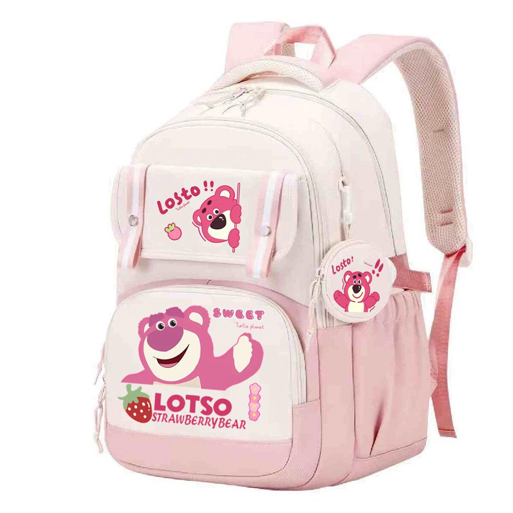 Cute Children's School Bag Lightweight Ridge Protection Elementary School Students Grades 3-6 Junior High School Students Burden Reduction Backpack